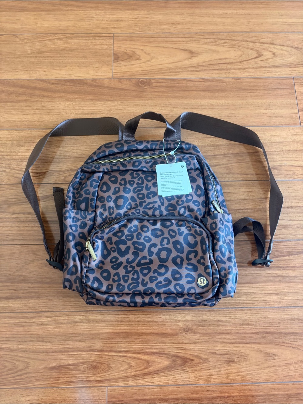lululemon athletica Brown and Black Leopard Mini Backpack